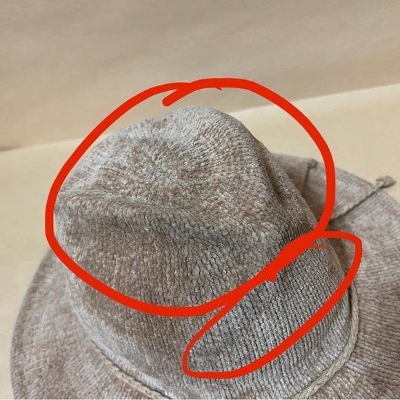 Anthropologie | Chenille Fedora Floppy Western Hat Neutral One Size - Picture 8 of 14